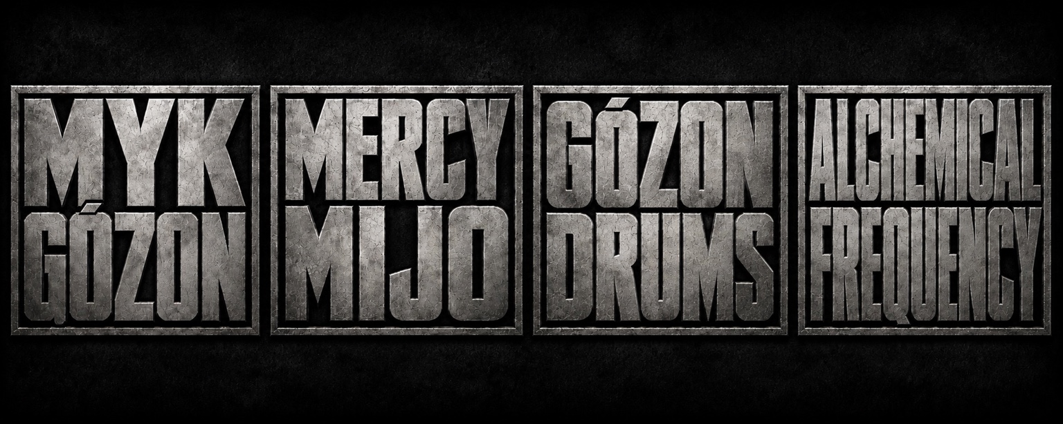 Myk Gózon, Mercy Mijo, Gózon Drums, Alchemical Frequency